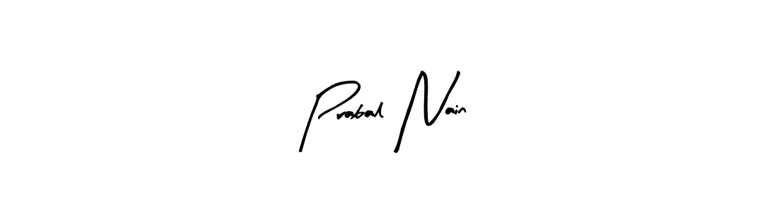 This is the best signature style for the Prabal Nain name. Also you like these signature font (Arty Signature). Mix name signature. Prabal Nain signature style 8 images and pictures png