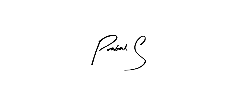 Arty Signature is a professional signature style that is perfect for those who want to add a touch of class to their signature. It is also a great choice for those who want to make their signature more unique. Get Prabal S name to fancy signature for free. Prabal S signature style 8 images and pictures png