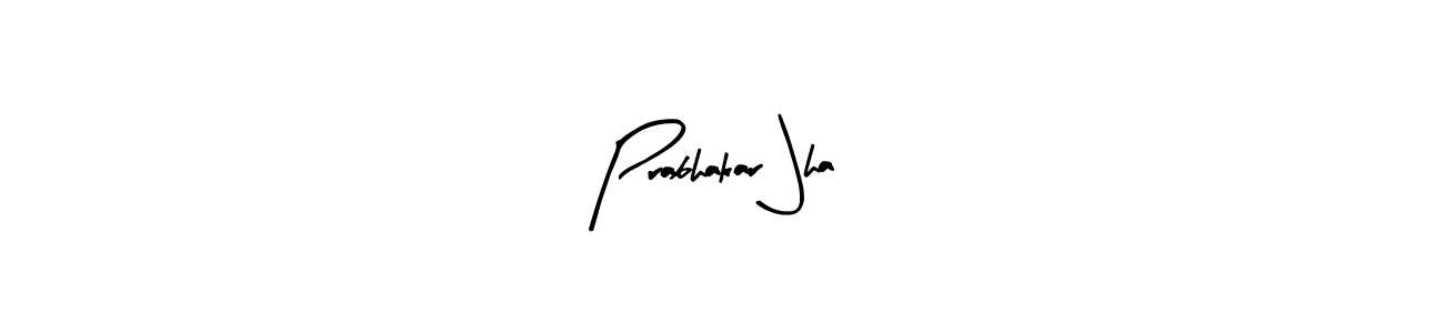 Similarly Arty Signature is the best handwritten signature design. Signature creator online .You can use it as an online autograph creator for name Prabhakar Jha. Prabhakar Jha signature style 8 images and pictures png