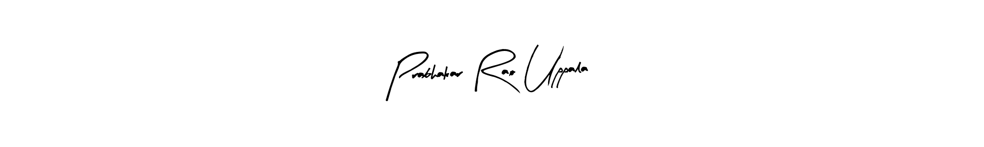 Arty Signature is a professional signature style that is perfect for those who want to add a touch of class to their signature. It is also a great choice for those who want to make their signature more unique. Get Prabhakar Rao Uppala name to fancy signature for free. Prabhakar Rao Uppala signature style 8 images and pictures png