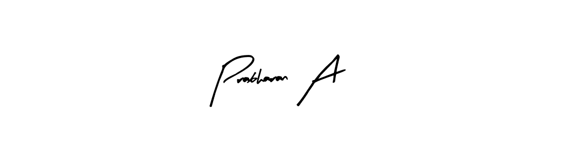 Similarly Arty Signature is the best handwritten signature design. Signature creator online .You can use it as an online autograph creator for name Prabharan A. Prabharan A signature style 8 images and pictures png