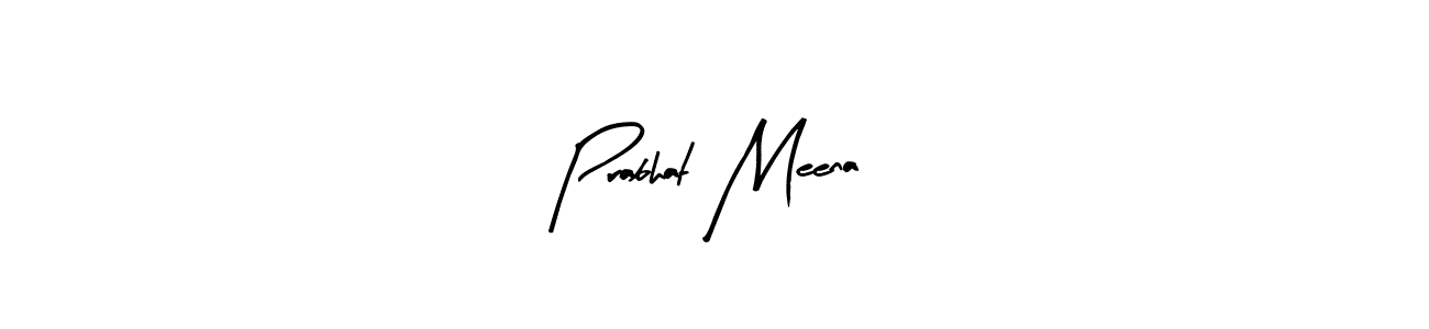 Similarly Arty Signature is the best handwritten signature design. Signature creator online .You can use it as an online autograph creator for name Prabhat Meena. Prabhat Meena signature style 8 images and pictures png