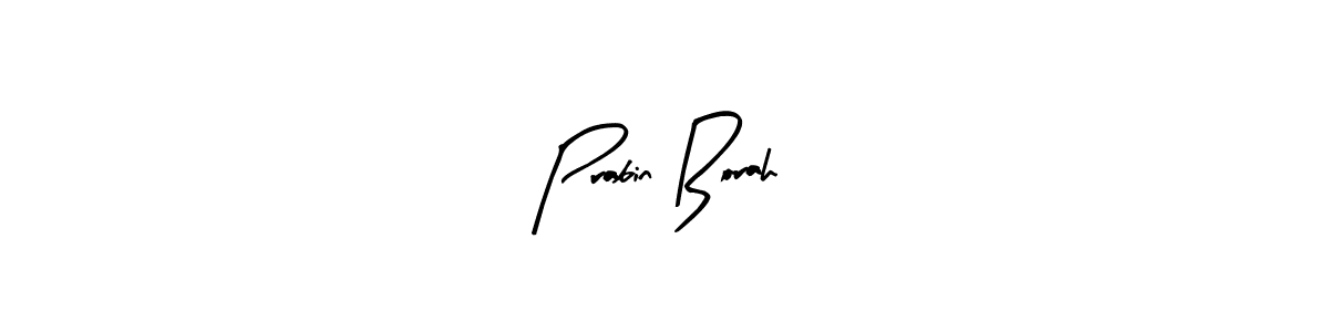 Prabin Borah stylish signature style. Best Handwritten Sign (Arty Signature) for my name. Handwritten Signature Collection Ideas for my name Prabin Borah. Prabin Borah signature style 8 images and pictures png