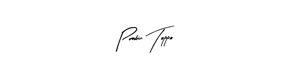 Similarly Arty Signature is the best handwritten signature design. Signature creator online .You can use it as an online autograph creator for name Prabin Toppo. Prabin Toppo signature style 8 images and pictures png