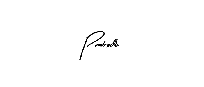 Prabodh stylish signature style. Best Handwritten Sign (Arty Signature) for my name. Handwritten Signature Collection Ideas for my name Prabodh. Prabodh signature style 8 images and pictures png