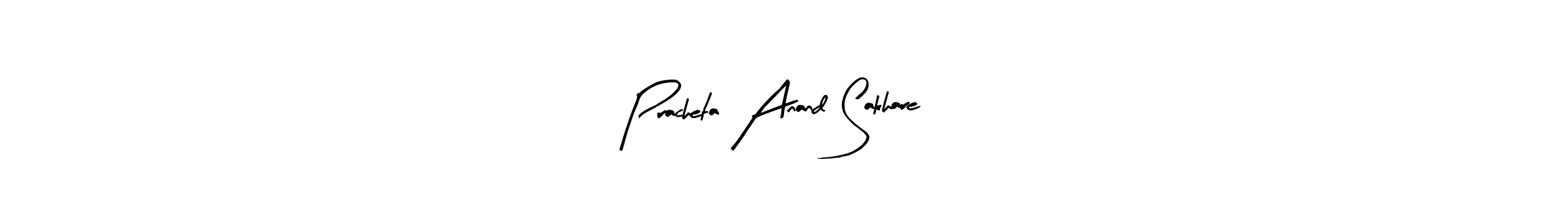 Similarly Arty Signature is the best handwritten signature design. Signature creator online .You can use it as an online autograph creator for name Pracheta Anand Sakhare. Pracheta Anand Sakhare signature style 8 images and pictures png