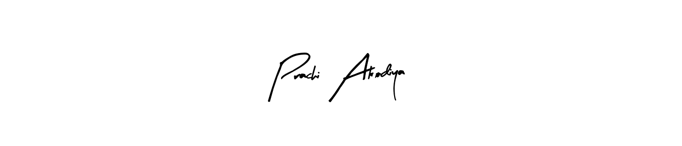 Create a beautiful signature design for name Prachi Akodiya. With this signature (Arty Signature) fonts, you can make a handwritten signature for free. Prachi Akodiya signature style 8 images and pictures png