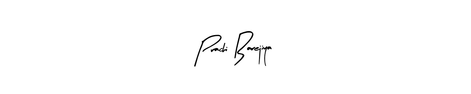 Make a beautiful signature design for name Prachi Barejiya. With this signature (Arty Signature) style, you can create a handwritten signature for free. Prachi Barejiya signature style 8 images and pictures png