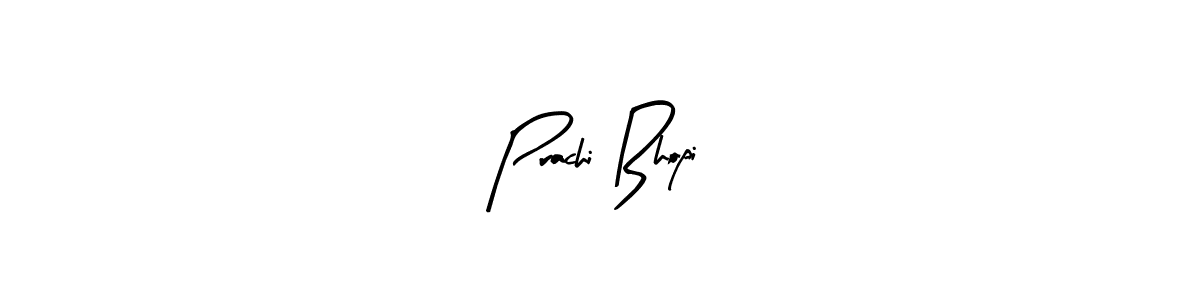 Similarly Arty Signature is the best handwritten signature design. Signature creator online .You can use it as an online autograph creator for name Prachi Bhopi. Prachi Bhopi signature style 8 images and pictures png