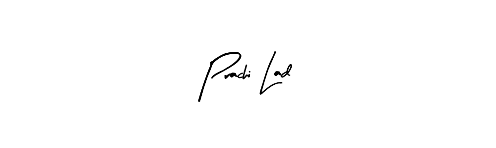 Similarly Arty Signature is the best handwritten signature design. Signature creator online .You can use it as an online autograph creator for name Prachi Lad. Prachi Lad signature style 8 images and pictures png