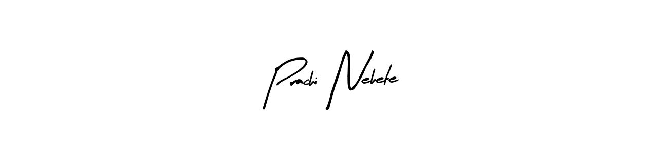 Prachi Nehete stylish signature style. Best Handwritten Sign (Arty Signature) for my name. Handwritten Signature Collection Ideas for my name Prachi Nehete. Prachi Nehete signature style 8 images and pictures png