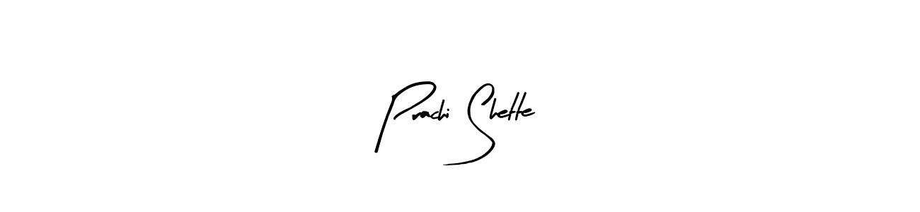 How to make Prachi Shette name signature. Use Arty Signature style for creating short signs online. This is the latest handwritten sign. Prachi Shette signature style 8 images and pictures png