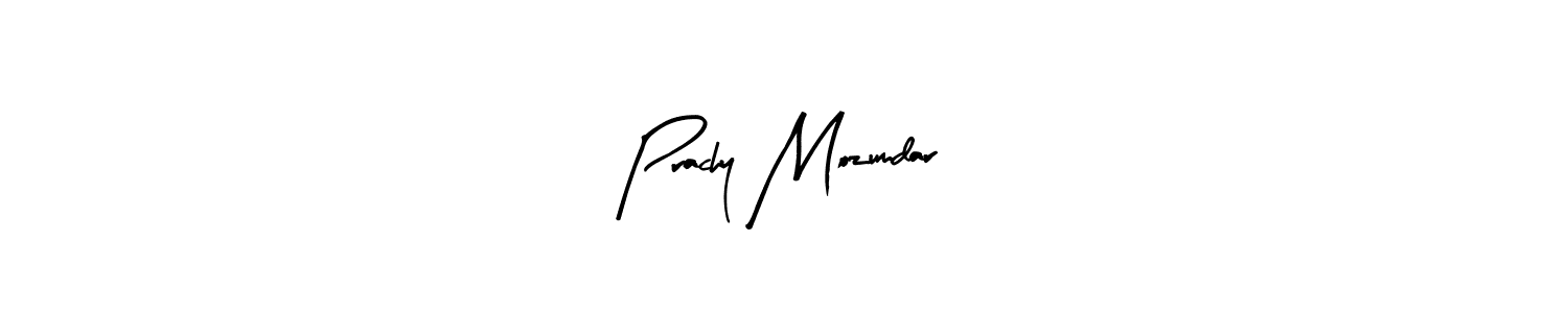 How to make Prachy Mozumdar name signature. Use Arty Signature style for creating short signs online. This is the latest handwritten sign. Prachy Mozumdar signature style 8 images and pictures png