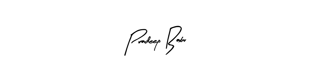 Use a signature maker to create a handwritten signature online. With this signature software, you can design (Arty Signature) your own signature for name Pradeep Babu. Pradeep Babu signature style 8 images and pictures png