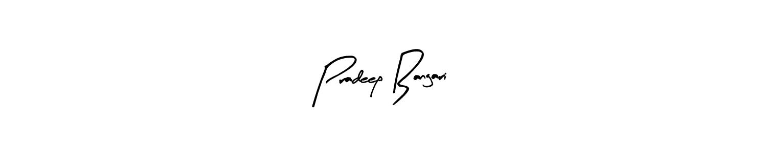 if you are searching for the best signature style for your name Pradeep Bangari. so please give up your signature search. here we have designed multiple signature styles  using Arty Signature. Pradeep Bangari signature style 8 images and pictures png