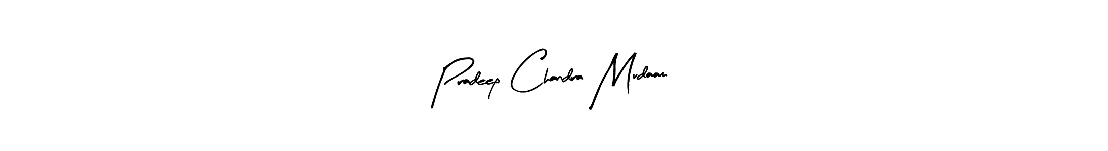 Arty Signature is a professional signature style that is perfect for those who want to add a touch of class to their signature. It is also a great choice for those who want to make their signature more unique. Get Pradeep Chandra Mudaam name to fancy signature for free. Pradeep Chandra Mudaam signature style 8 images and pictures png