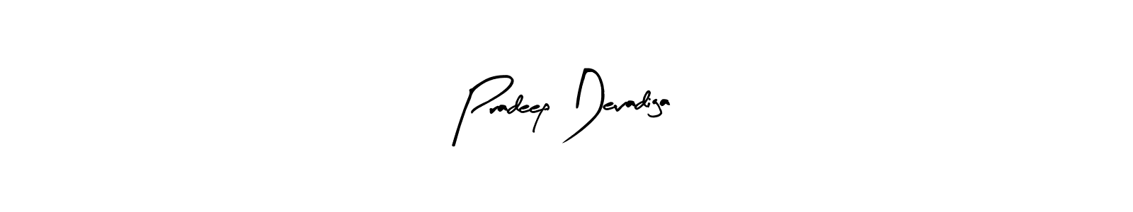 Also we have Pradeep Devadiga name is the best signature style. Create professional handwritten signature collection using Arty Signature autograph style. Pradeep Devadiga signature style 8 images and pictures png