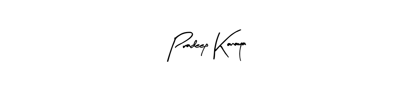 Make a beautiful signature design for name Pradeep Kanaya. With this signature (Arty Signature) style, you can create a handwritten signature for free. Pradeep Kanaya signature style 8 images and pictures png