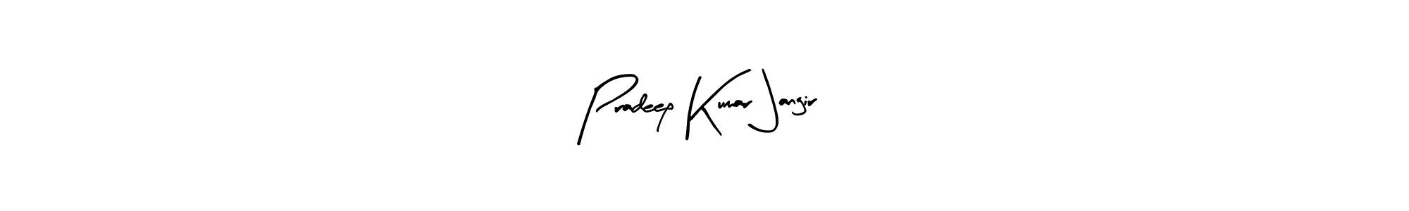 Design your own signature with our free online signature maker. With this signature software, you can create a handwritten (Arty Signature) signature for name Pradeep Kumar Jangir. Pradeep Kumar Jangir signature style 8 images and pictures png