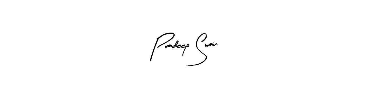 Similarly Arty Signature is the best handwritten signature design. Signature creator online .You can use it as an online autograph creator for name Pradeep Swain. Pradeep Swain signature style 8 images and pictures png