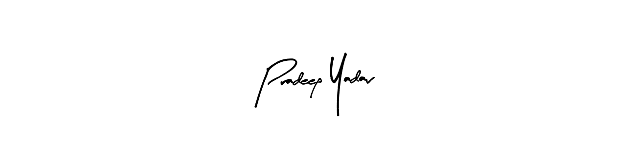 Design your own signature with our free online signature maker. With this signature software, you can create a handwritten (Arty Signature) signature for name Pradeep Yadav. Pradeep Yadav signature style 8 images and pictures png