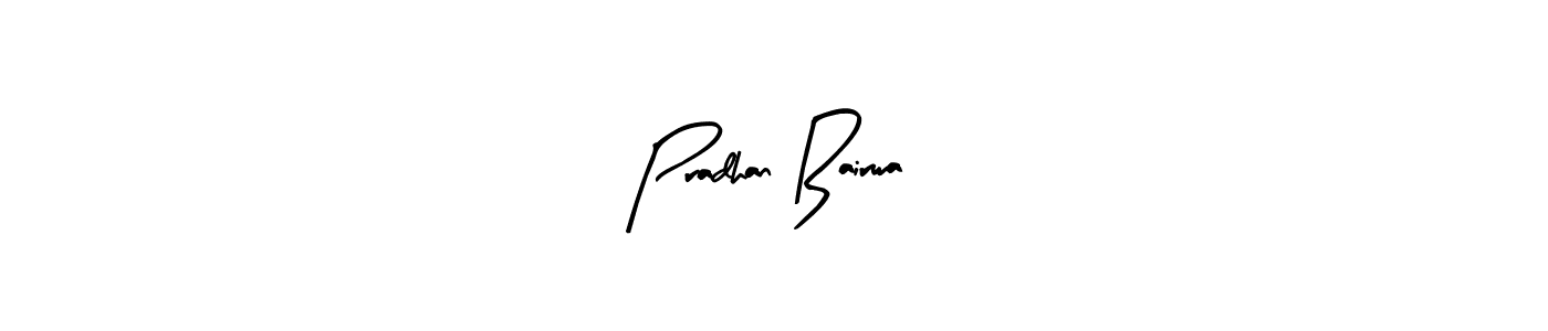 How to make Pradhan Bairwa name signature. Use Arty Signature style for creating short signs online. This is the latest handwritten sign. Pradhan Bairwa signature style 8 images and pictures png