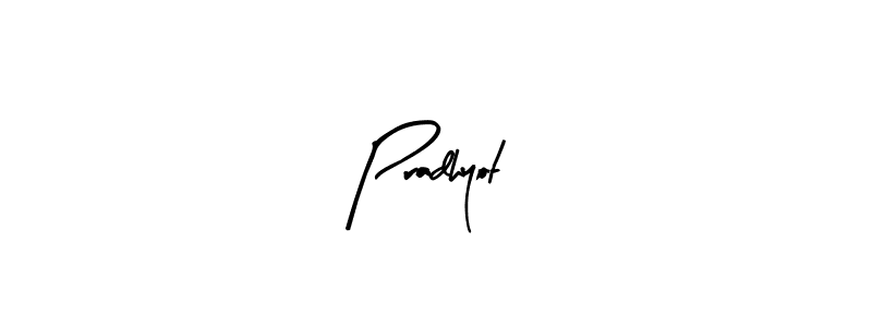 Make a beautiful signature design for name Pradhyot. With this signature (Arty Signature) style, you can create a handwritten signature for free. Pradhyot signature style 8 images and pictures png