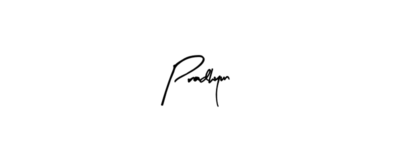 Create a beautiful signature design for name Pradhyun. With this signature (Arty Signature) fonts, you can make a handwritten signature for free. Pradhyun signature style 8 images and pictures png