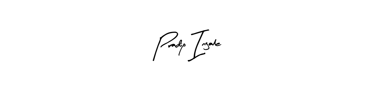 Make a beautiful signature design for name Pradip Ingale. With this signature (Arty Signature) style, you can create a handwritten signature for free. Pradip Ingale signature style 8 images and pictures png