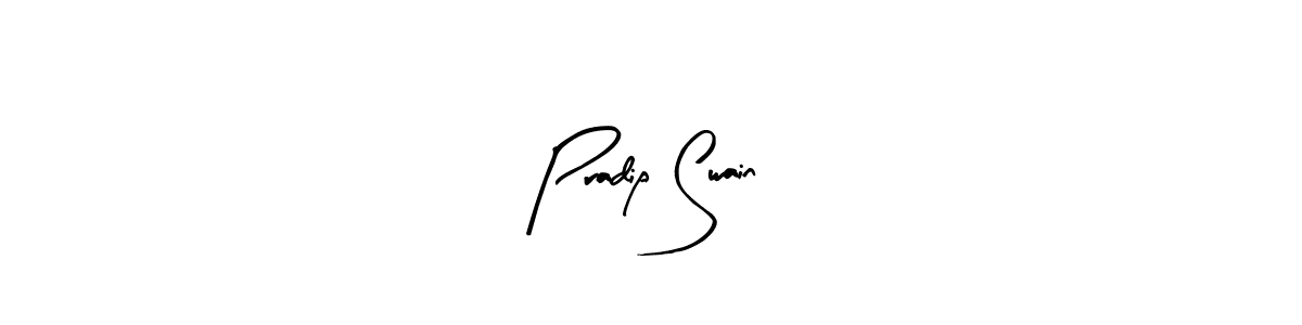 The best way (Arty Signature) to make a short signature is to pick only two or three words in your name. The name Pradip Swain include a total of six letters. For converting this name. Pradip Swain signature style 8 images and pictures png