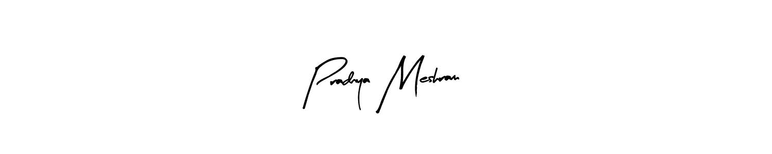 Create a beautiful signature design for name Pradnya Meshram. With this signature (Arty Signature) fonts, you can make a handwritten signature for free. Pradnya Meshram signature style 8 images and pictures png