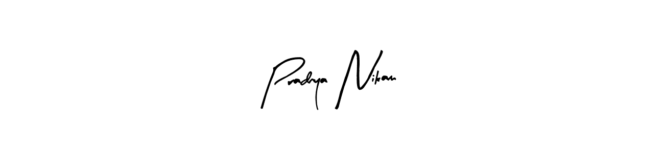 Also You can easily find your signature by using the search form. We will create Pradnya Nikam name handwritten signature images for you free of cost using Arty Signature sign style. Pradnya Nikam signature style 8 images and pictures png