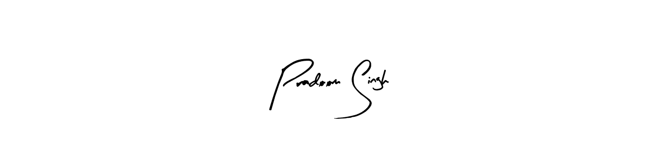 How to make Pradoom Singh signature? Arty Signature is a professional autograph style. Create handwritten signature for Pradoom Singh name. Pradoom Singh signature style 8 images and pictures png