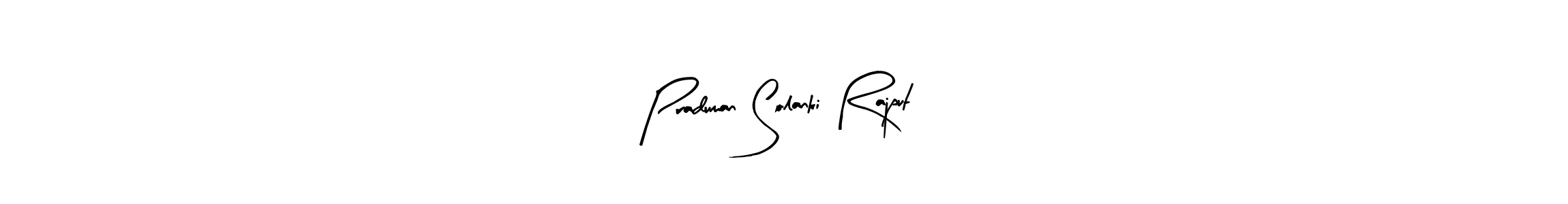 Arty Signature is a professional signature style that is perfect for those who want to add a touch of class to their signature. It is also a great choice for those who want to make their signature more unique. Get Praduman Solanki Rajput name to fancy signature for free. Praduman Solanki Rajput signature style 8 images and pictures png