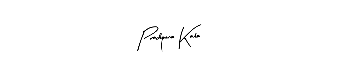 Arty Signature is a professional signature style that is perfect for those who want to add a touch of class to their signature. It is also a great choice for those who want to make their signature more unique. Get Pradyumna Kala name to fancy signature for free. Pradyumna Kala signature style 8 images and pictures png