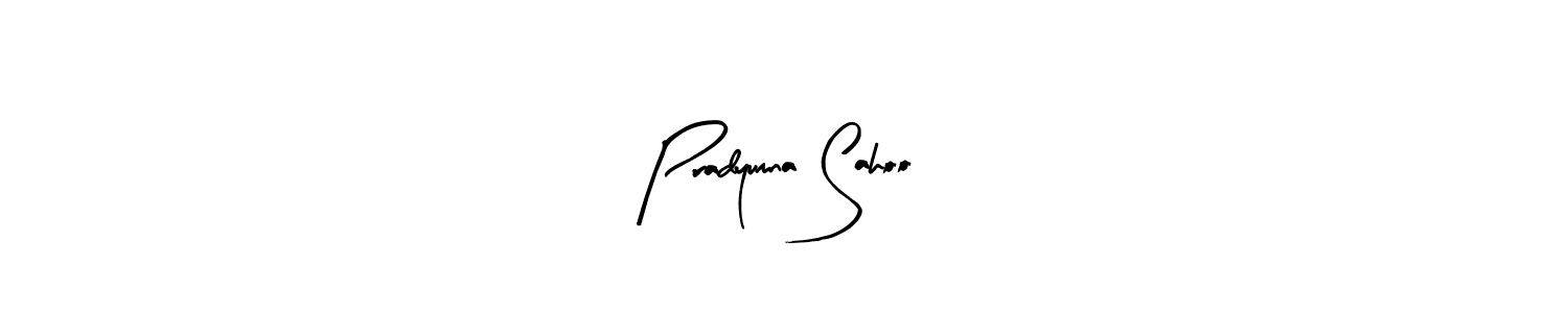 Use a signature maker to create a handwritten signature online. With this signature software, you can design (Arty Signature) your own signature for name Pradyumna Sahoo. Pradyumna Sahoo signature style 8 images and pictures png
