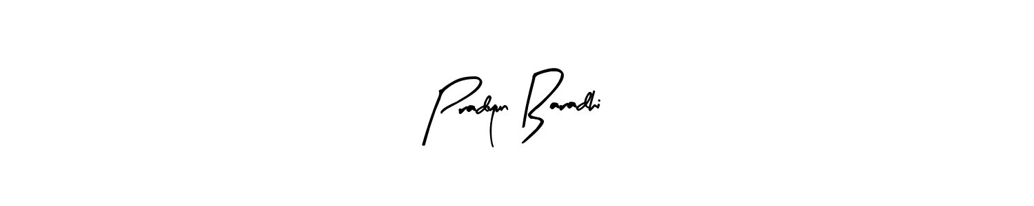 How to make Pradyun Baradhi signature? Arty Signature is a professional autograph style. Create handwritten signature for Pradyun Baradhi name. Pradyun Baradhi signature style 8 images and pictures png