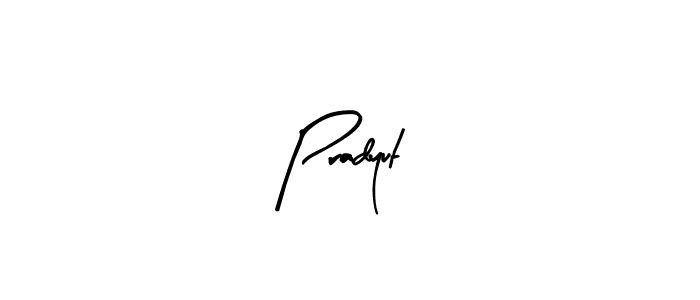 Similarly Arty Signature is the best handwritten signature design. Signature creator online .You can use it as an online autograph creator for name Pradyut. Pradyut signature style 8 images and pictures png