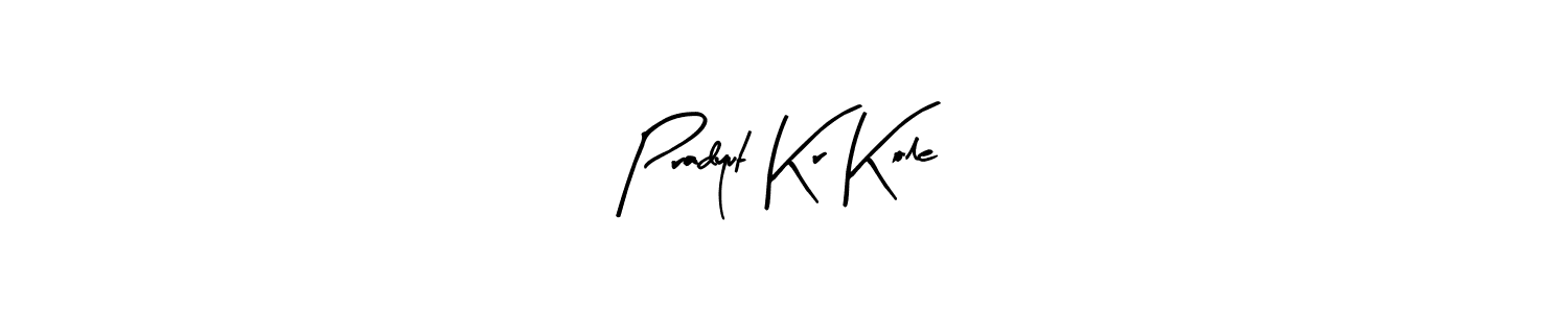 Also we have Pradyut Kr Kole name is the best signature style. Create professional handwritten signature collection using Arty Signature autograph style. Pradyut Kr Kole signature style 8 images and pictures png