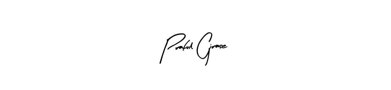 Praful Girase stylish signature style. Best Handwritten Sign (Arty Signature) for my name. Handwritten Signature Collection Ideas for my name Praful Girase. Praful Girase signature style 8 images and pictures png