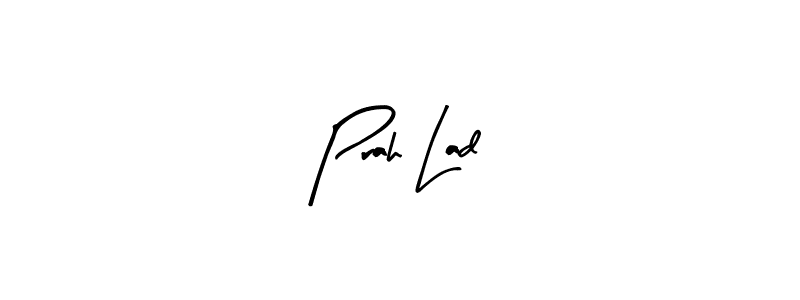 Similarly Arty Signature is the best handwritten signature design. Signature creator online .You can use it as an online autograph creator for name Prah Lad. Prah Lad signature style 8 images and pictures png