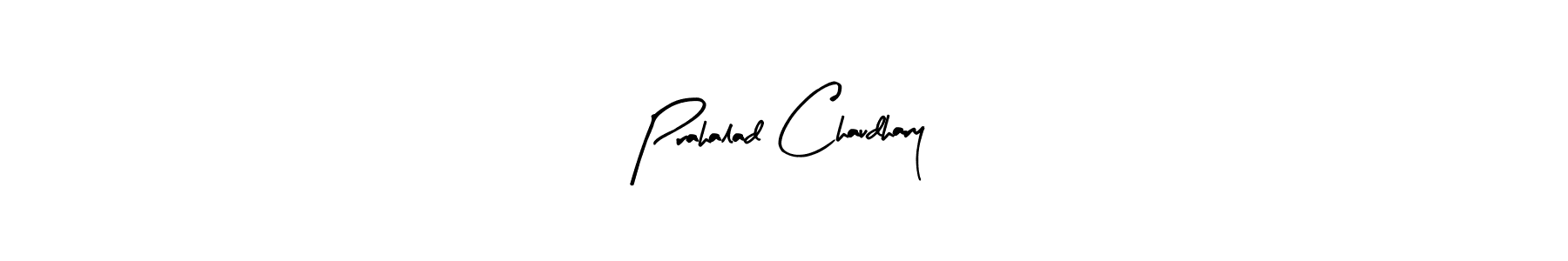 Arty Signature is a professional signature style that is perfect for those who want to add a touch of class to their signature. It is also a great choice for those who want to make their signature more unique. Get Prahalad Chaudhary name to fancy signature for free. Prahalad Chaudhary signature style 8 images and pictures png