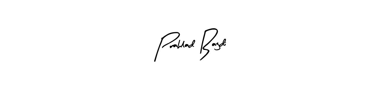 How to make Prahlad Bagdi name signature. Use Arty Signature style for creating short signs online. This is the latest handwritten sign. Prahlad Bagdi signature style 8 images and pictures png