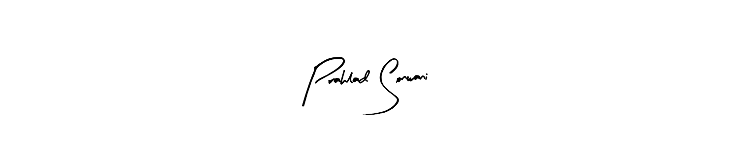 How to make Prahlad Sonwani signature? Arty Signature is a professional autograph style. Create handwritten signature for Prahlad Sonwani name. Prahlad Sonwani signature style 8 images and pictures png