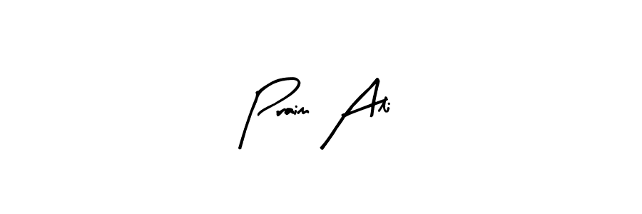 Use a signature maker to create a handwritten signature online. With this signature software, you can design (Arty Signature) your own signature for name Praim Ali. Praim Ali signature style 8 images and pictures png