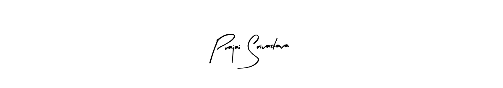 Create a beautiful signature design for name Prajai Srivastava. With this signature (Arty Signature) fonts, you can make a handwritten signature for free. Prajai Srivastava signature style 8 images and pictures png
