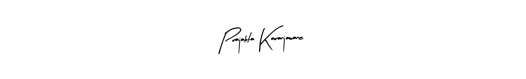 Create a beautiful signature design for name Prajakta Karanjawane. With this signature (Arty Signature) fonts, you can make a handwritten signature for free. Prajakta Karanjawane signature style 8 images and pictures png