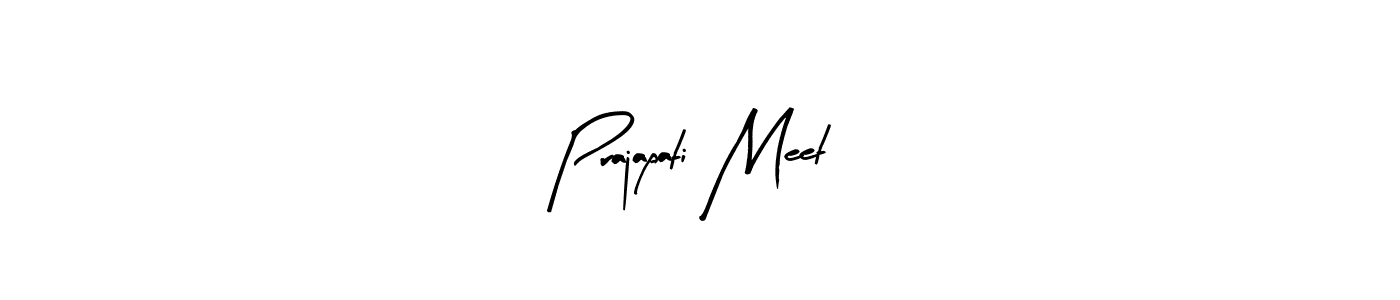 Make a beautiful signature design for name Prajapati Meet. With this signature (Arty Signature) style, you can create a handwritten signature for free. Prajapati Meet signature style 8 images and pictures png