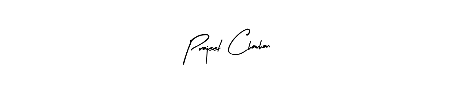 Make a beautiful signature design for name Prajeet Chauhan. With this signature (Arty Signature) style, you can create a handwritten signature for free. Prajeet Chauhan signature style 8 images and pictures png