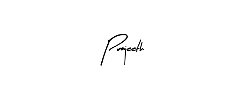 Design your own signature with our free online signature maker. With this signature software, you can create a handwritten (Arty Signature) signature for name Prajeeth. Prajeeth signature style 8 images and pictures png